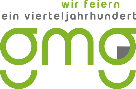 GMG 25 Jahre Logo mit Zusatz